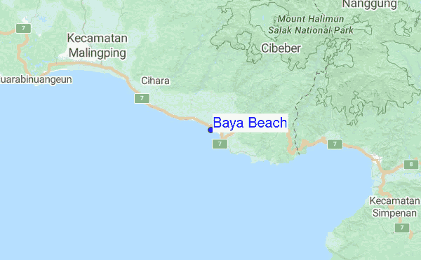 Baya Beach Location Map