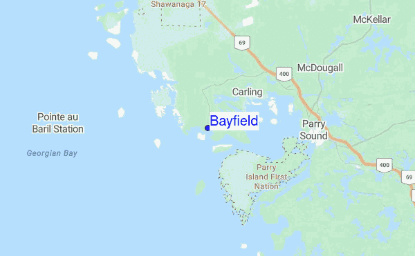 Bayfield Location Map