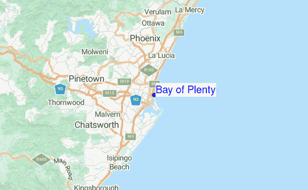 Bay of Plenty Location Map