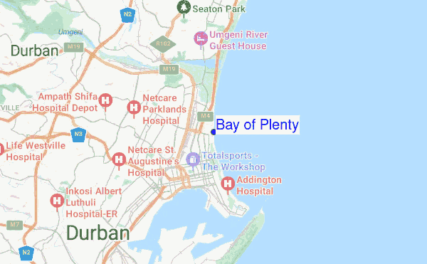 Bay of Plenty location map