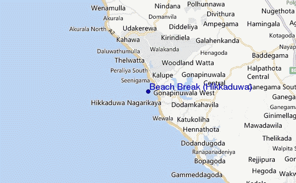 Beach Break (Hikkaduwa) location map
