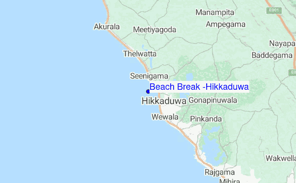 Beach Break (Hikkaduwa) location map