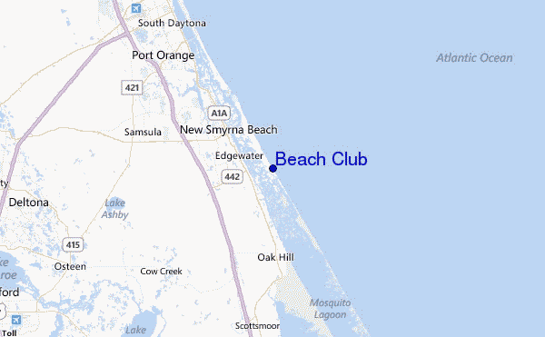 Beach Club Location Map