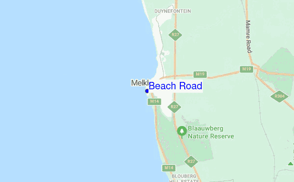 Beach Road location map