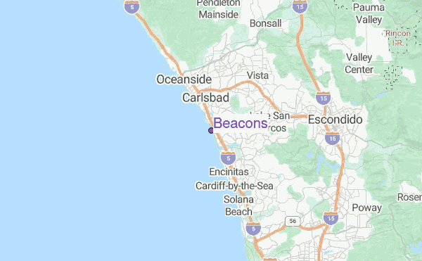 Beacons Location Map