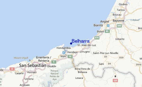 Belharra Location Map