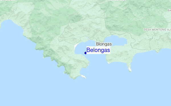 Belongas location map