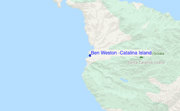 Ben Weston (Catalina Island) location map