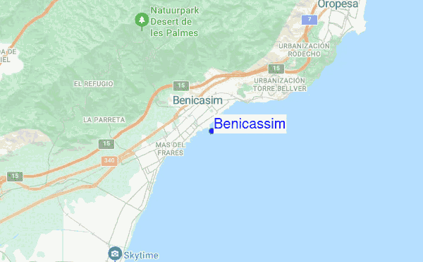 Benicassim location map