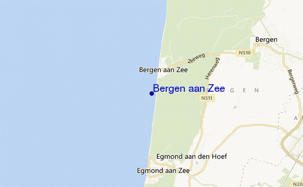 Bergen aan Zee location map
