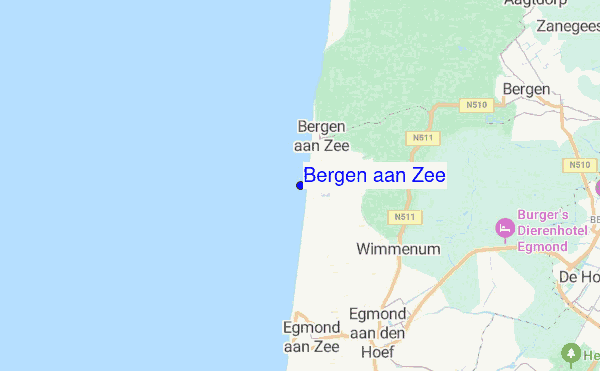 Bergen aan Zee location map