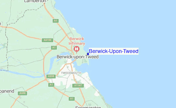 Berwick-Upon-Tweed location map