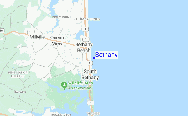 Bethany location map