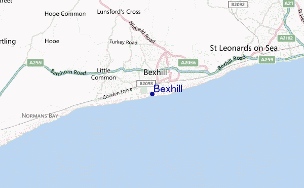 Bexhill location map