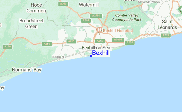 Bexhill location map