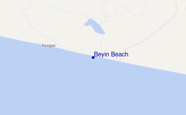 Beyin Beach location map