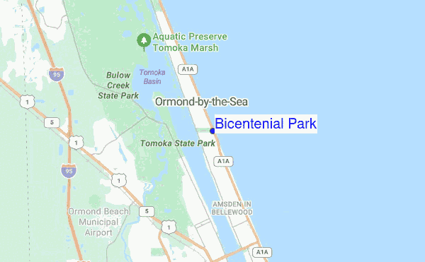 Bicentenial Park location map