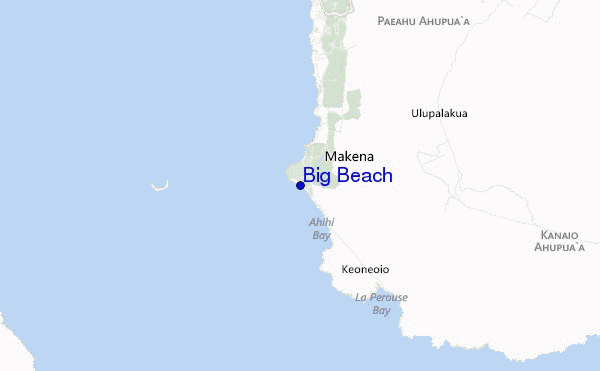Big Beach location map