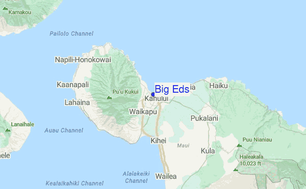 Big Eds Location Map