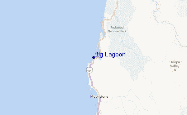 Big Lagoon Location Map