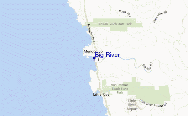 Big River location map