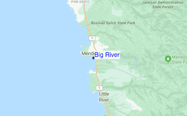 Big River location map