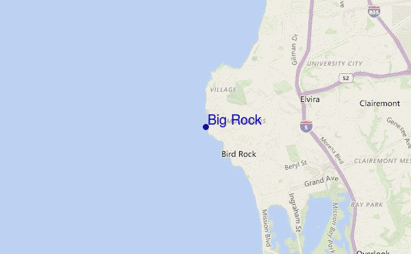 Big Rock location map