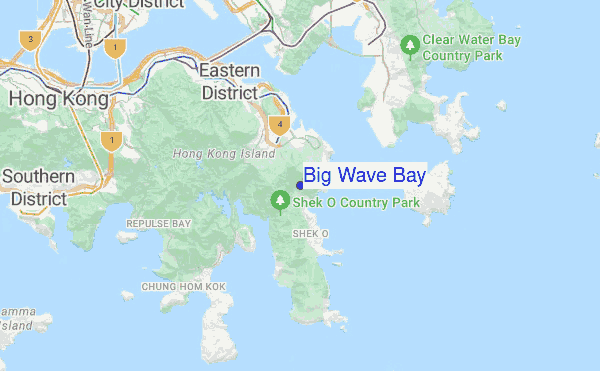 Big Wave Bay location map