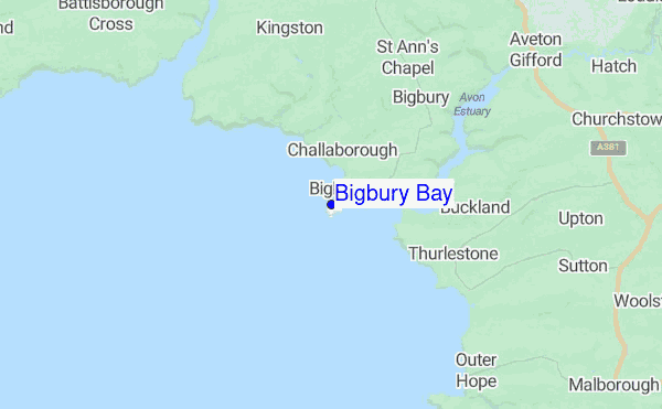 Bigbury Bay location map