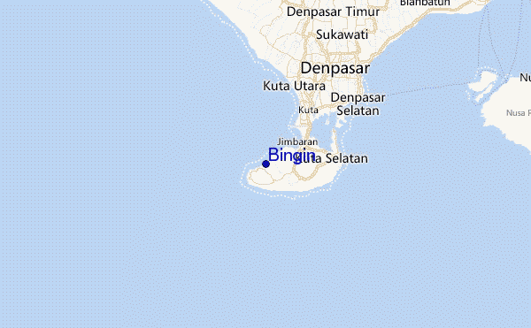 Bingin Location Map