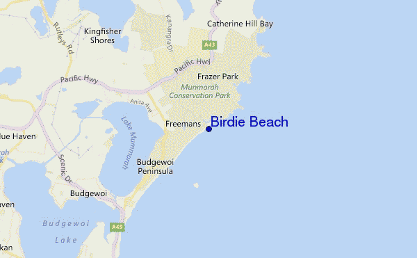 Birdie Beach location map