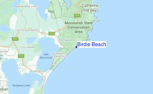 Birdie Beach location map