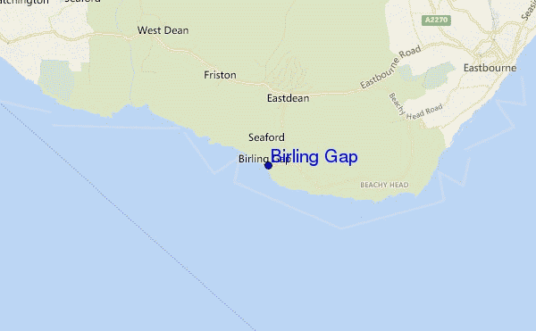 Birling Gap location map