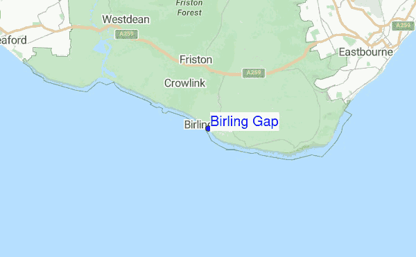 Birling Gap location map