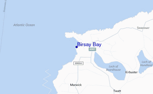 Birsay Bay location map
