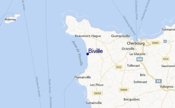 Biville Location Map