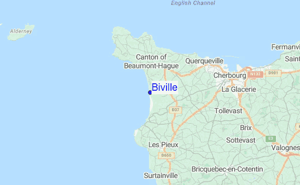 Biville Location Map
