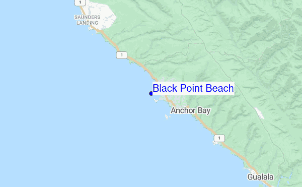 Black Point Beach location map