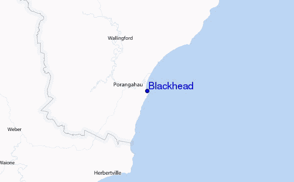 Blackhead Location Map