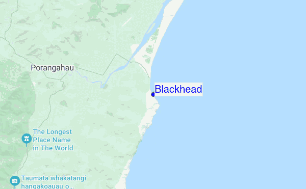 Blackhead location map