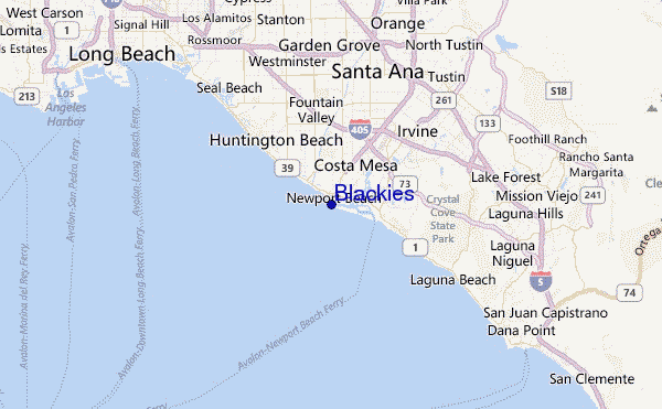 Blackies Location Map