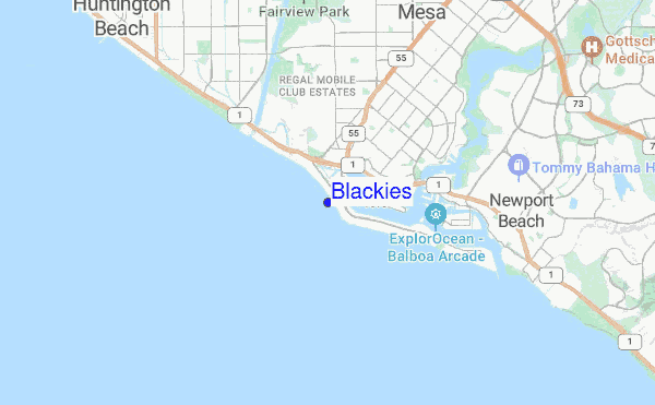 Blackies location map