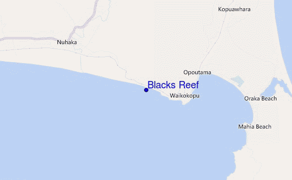 Blacks Reef location map