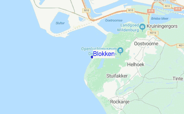 Blokken location map