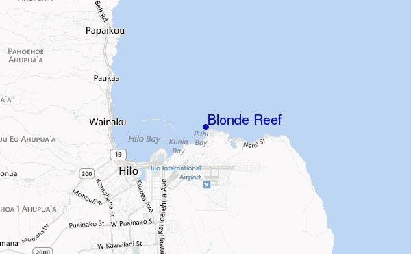 Blonde Reef location map