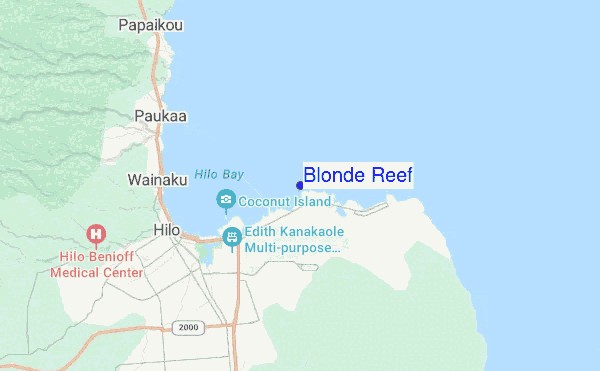 Blonde Reef location map