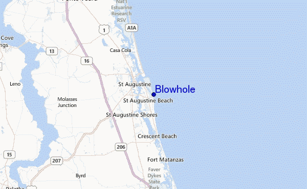 Blowhole Location Map