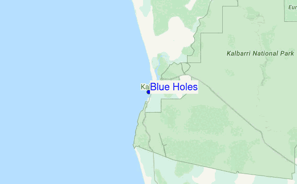 Blue Holes Location Map