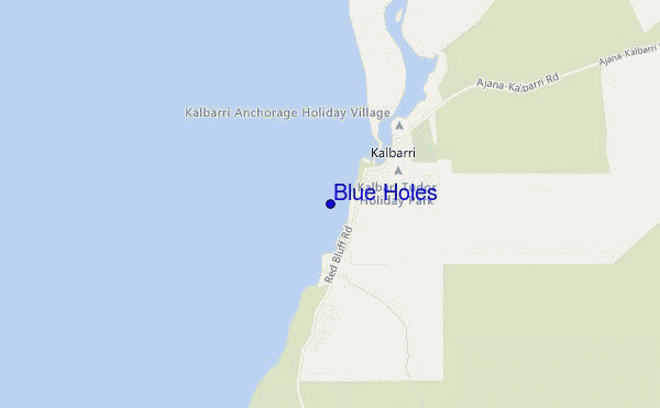 Blue Holes location map