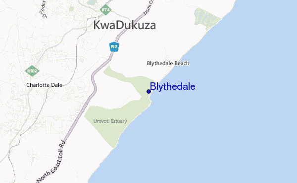 Blythedale location map